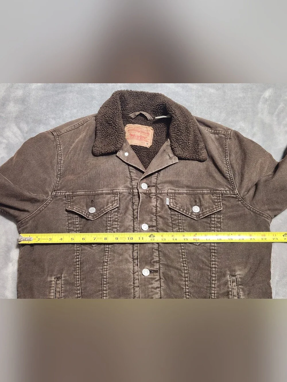 Levi's Brown Corduroy Sherpa Trucker Jacket M